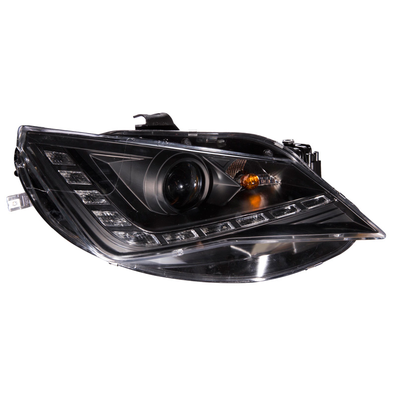 Set Koplampen incl. DRL  Seat Ibiza 6J 3/5-deurs 2013- - Zwart