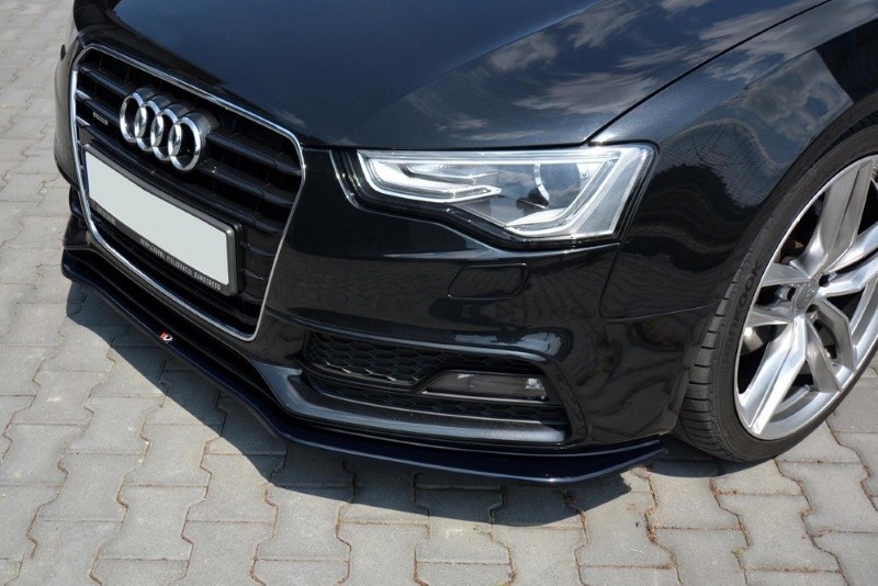 Voorspoiler Audi S5 / A5 S-Line 8T FL V.2 Glanzend Zwart