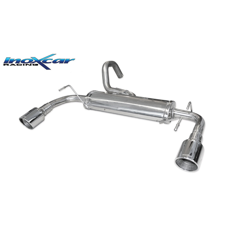 100% Inox Double sport exhaust  Abarth 695 180hp 2009- 1x100mm X-Race