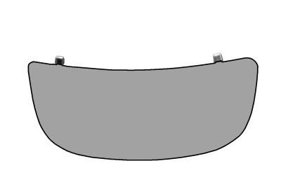 spiegelglas, onder, rechts Nissan Primastar, 2006 -