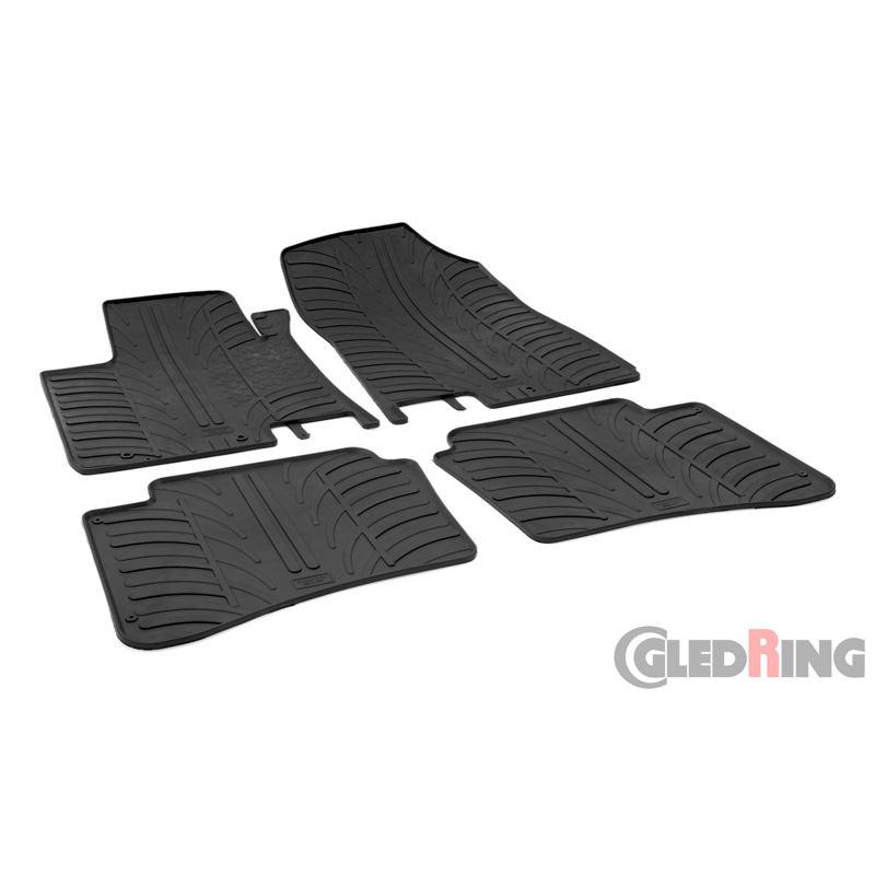 Rubber car mats set  Hyundai i20 II 2014-2020 (T profile 4-pieces)