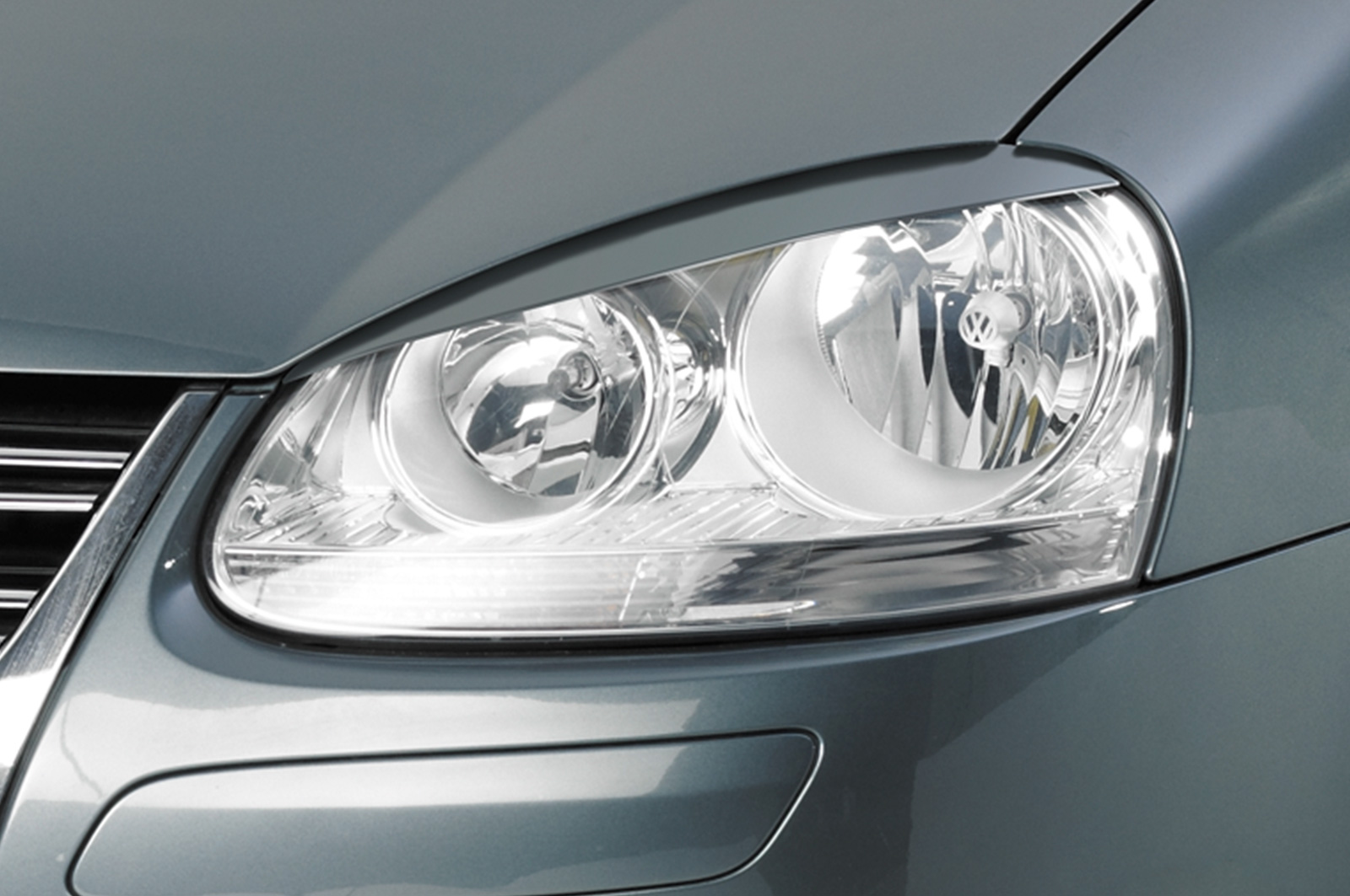 Koplampspoiler VW Golf 5 / Jetta 5 CSR Glans Zwart
