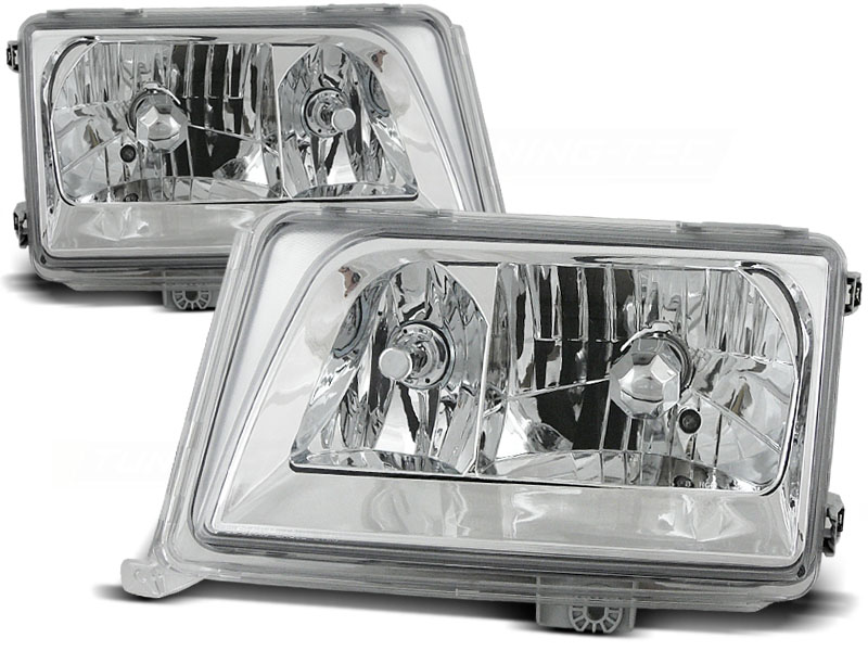 Koplampen Mercedes E-class W124 85-93 chroom