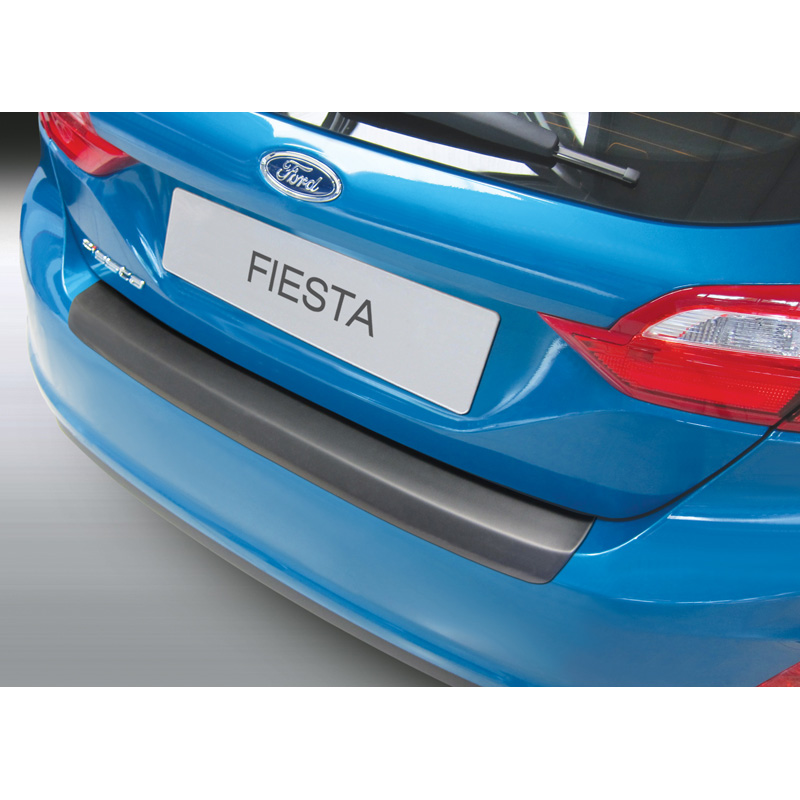 ABS Rear bumper protector  Ford Fiesta VIII 3/5-doors 2017- Black