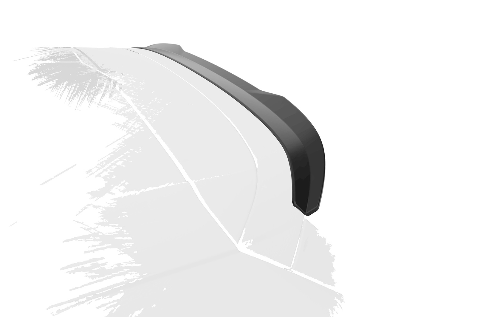 Spoiler Skoda Kodiaq CSR glans Zwart