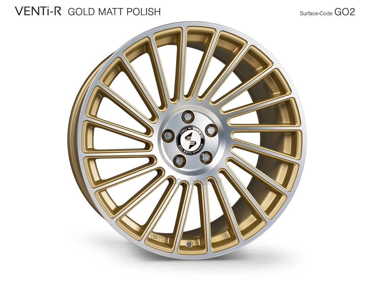 EtaBeta VENTi-R 8,5x19 5x114,3 ET35 Gold Matt Polish