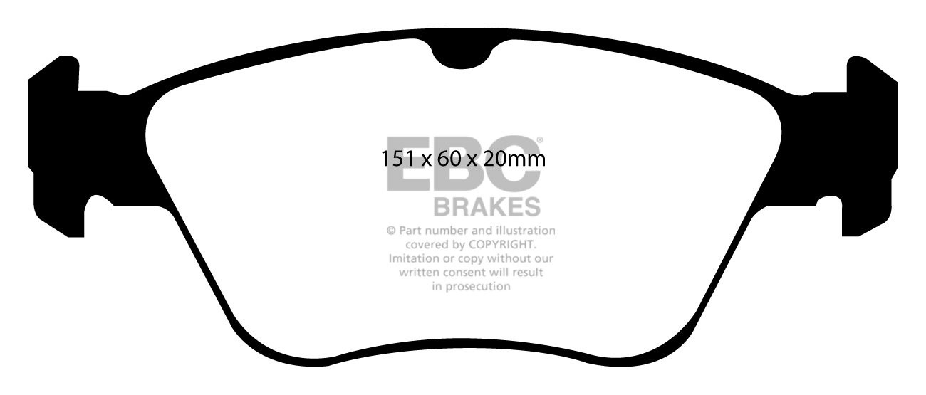 EBC Brakes MERCEDES E-Class (W210) E200 Sedan 96-2000 Remblokken