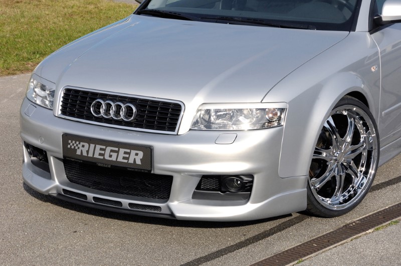 Spoilerzwaard Carboon-look voor Voorbumper Audi A4 8E Nieuw Desi