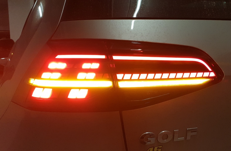 Achterlichten VW Golf VII Dynamic Facelift LED Cherry