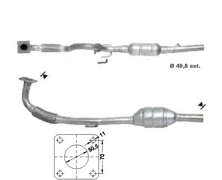 VW LUPO 1.4i 16V 1390 cc 55 Kw / 75 cv APE Magnaflow CAT Bouwjaa