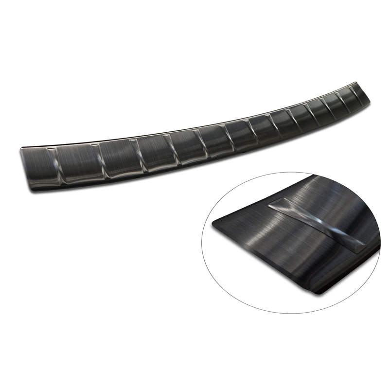 Zwart RVS Achterbumperprotector  Skoda Superb IV Combi 2023- 'Ribs'