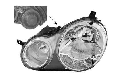 koplamp, Bosch, H1+H7, elektr verstelb, rechts VW Polo, 2001-200