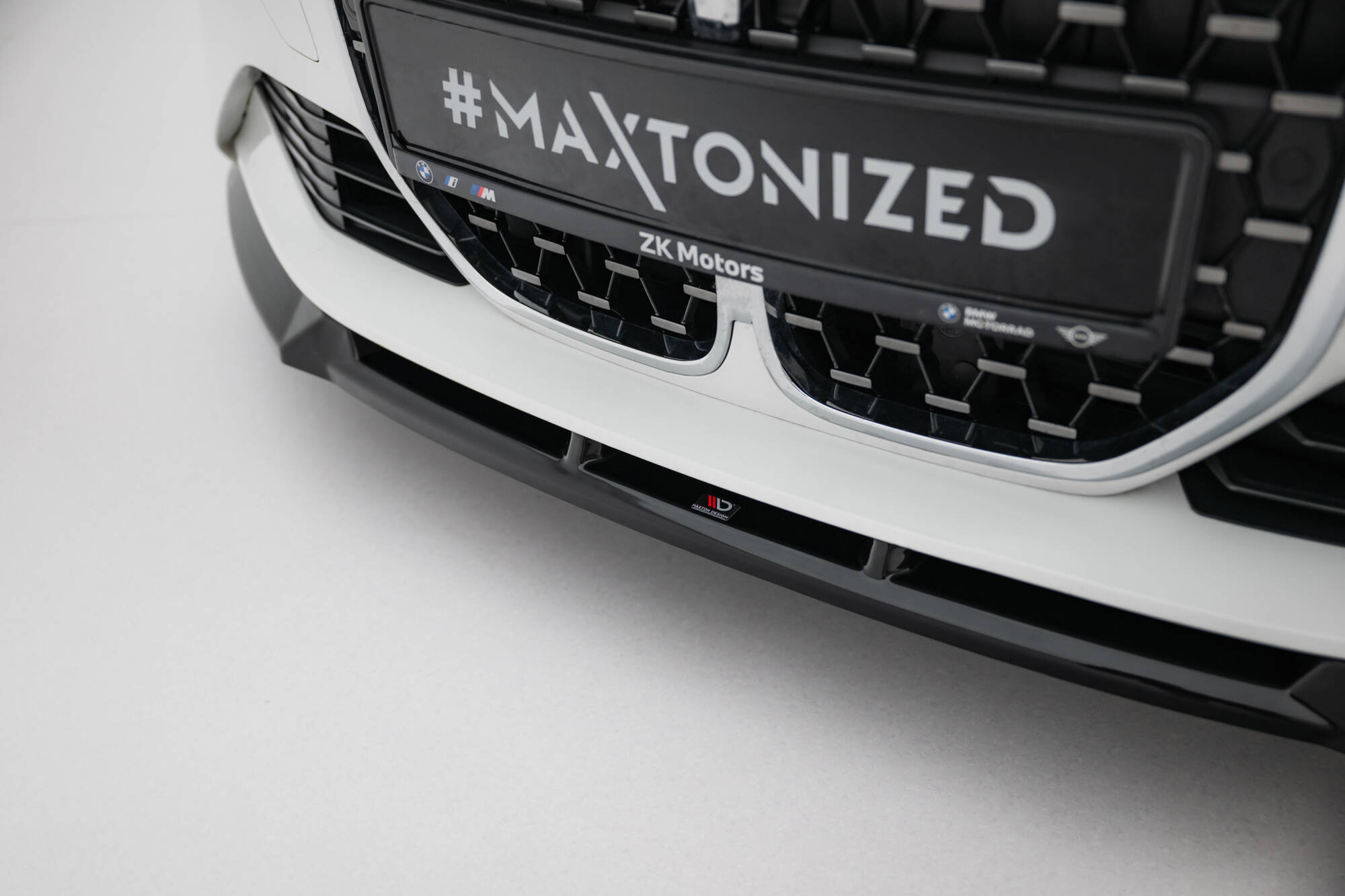 Voorspoiler BMW 4 Coupe / Cabrio G22 / G23 Maxton Glanzend zwart