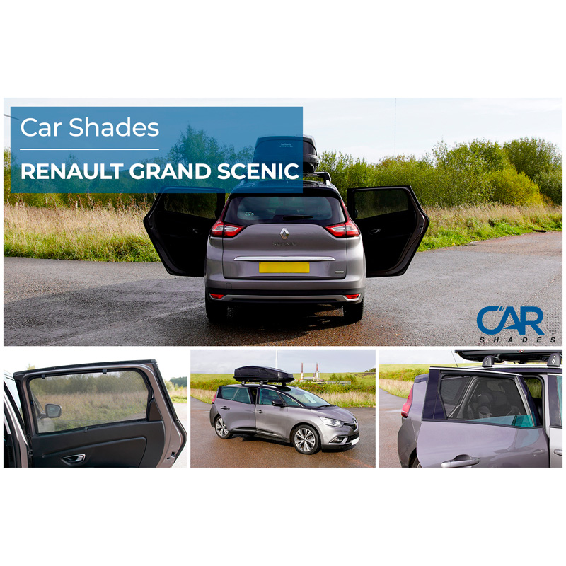 Set Car Shades (rear side doors)  Renault Grand Scenic 2016-2023 (2-pieces)