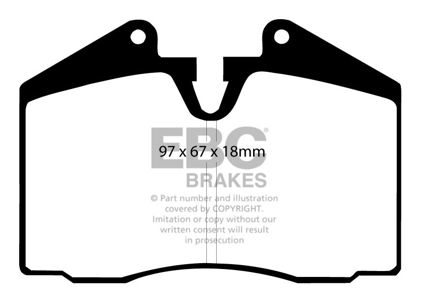 EBC Brakes FERRARI 456 5.5 (Brembo) 92-2003 Remblokken achterzij