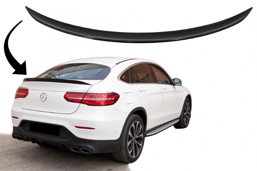 Achterklep Spoiler Mercedes GLC C253 Coupe (2015-..) Glans Zwart