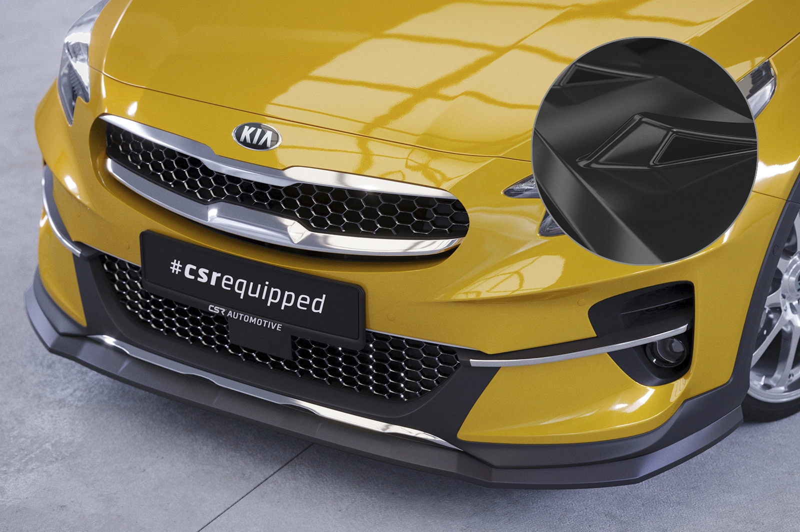 Voorspoiler Kia XCeed Glans Zwart van CSR Automotive (2019-)