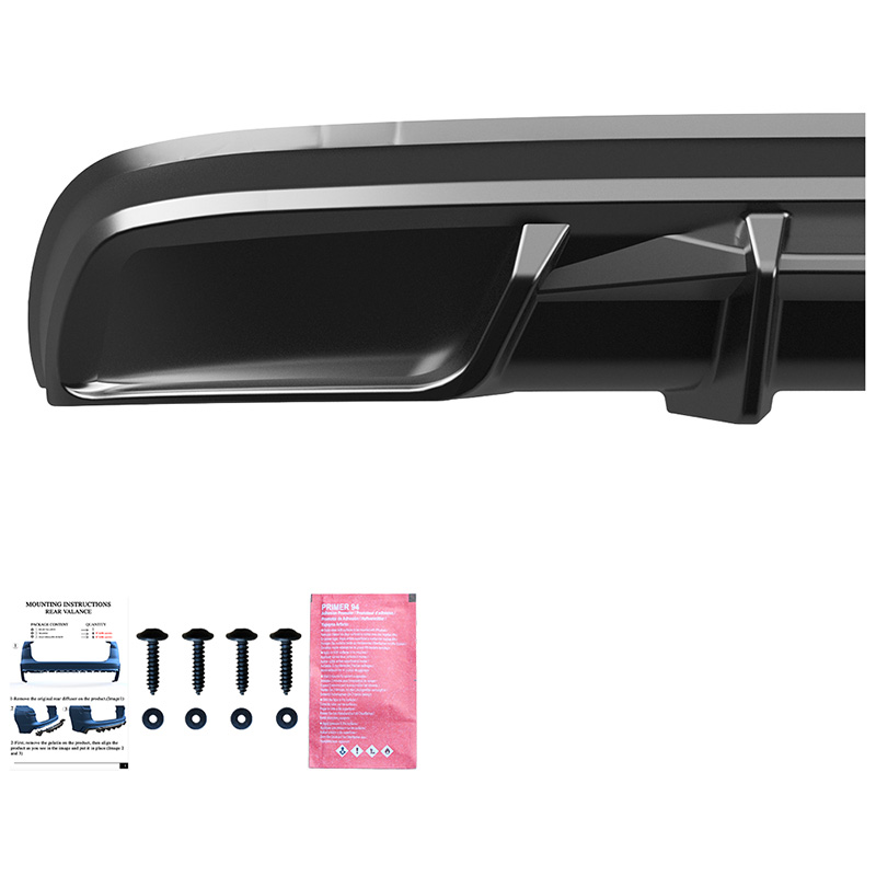 Oneway Rear Diffuser  Skoda Kodiaq I (NS7) Sportline 2017-2024 - Gloss black