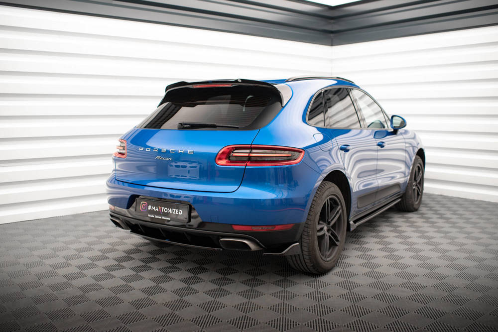 Zijdiffuser Porsche Macan Mk1 Maxton Glans Zwart