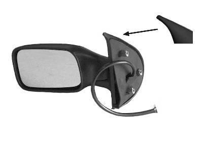 spiegel, vlak glas, elektr verstelb, verwarmd, 3 drs, links Fiat