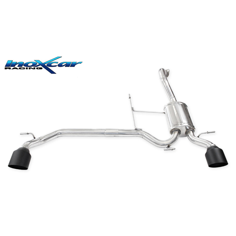 100% Inox Double Sport Exhaust  Suzuki Swift 1.4 Sport 140HP 2018- Left/Right 100mm Black Ceramic