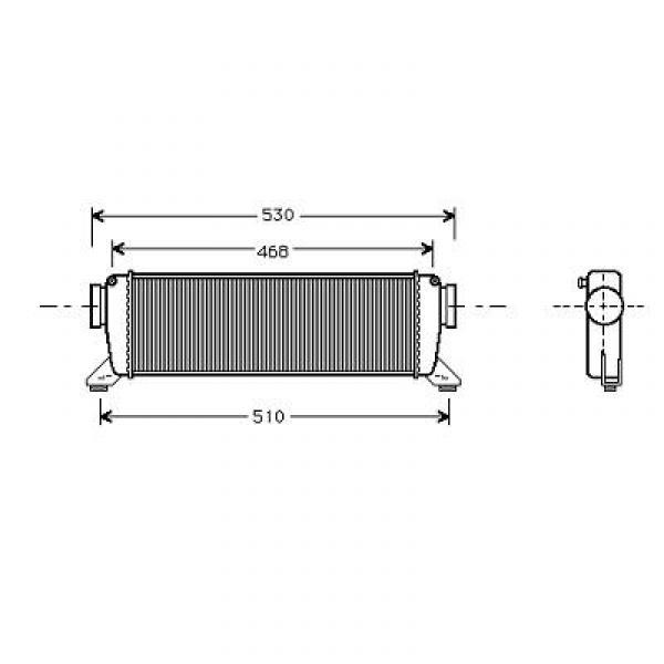 Intercooler DB W168 96->> ALLEEN 170 CDI +/-AC