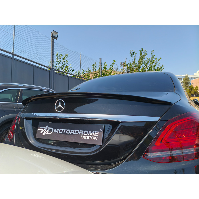 Motordrome Trunk spoiler lip  Mercedes C-Class W205 Sedan 2014-2021 (PU)