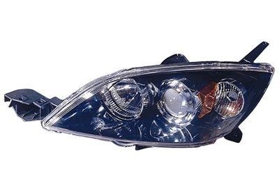 koplamp, 5 drs Hatchback, 3HB+H7, rechts,-06/2006 Mazda 3, 2003-