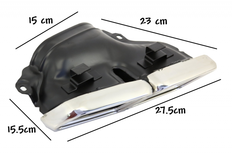 Exhaust Muffler Tips suitable for MERCEDES S-Class W222 E-Class W212 S212 Facelift CLS W218 SL-Class R231 E63 S63 SL65 A-Design