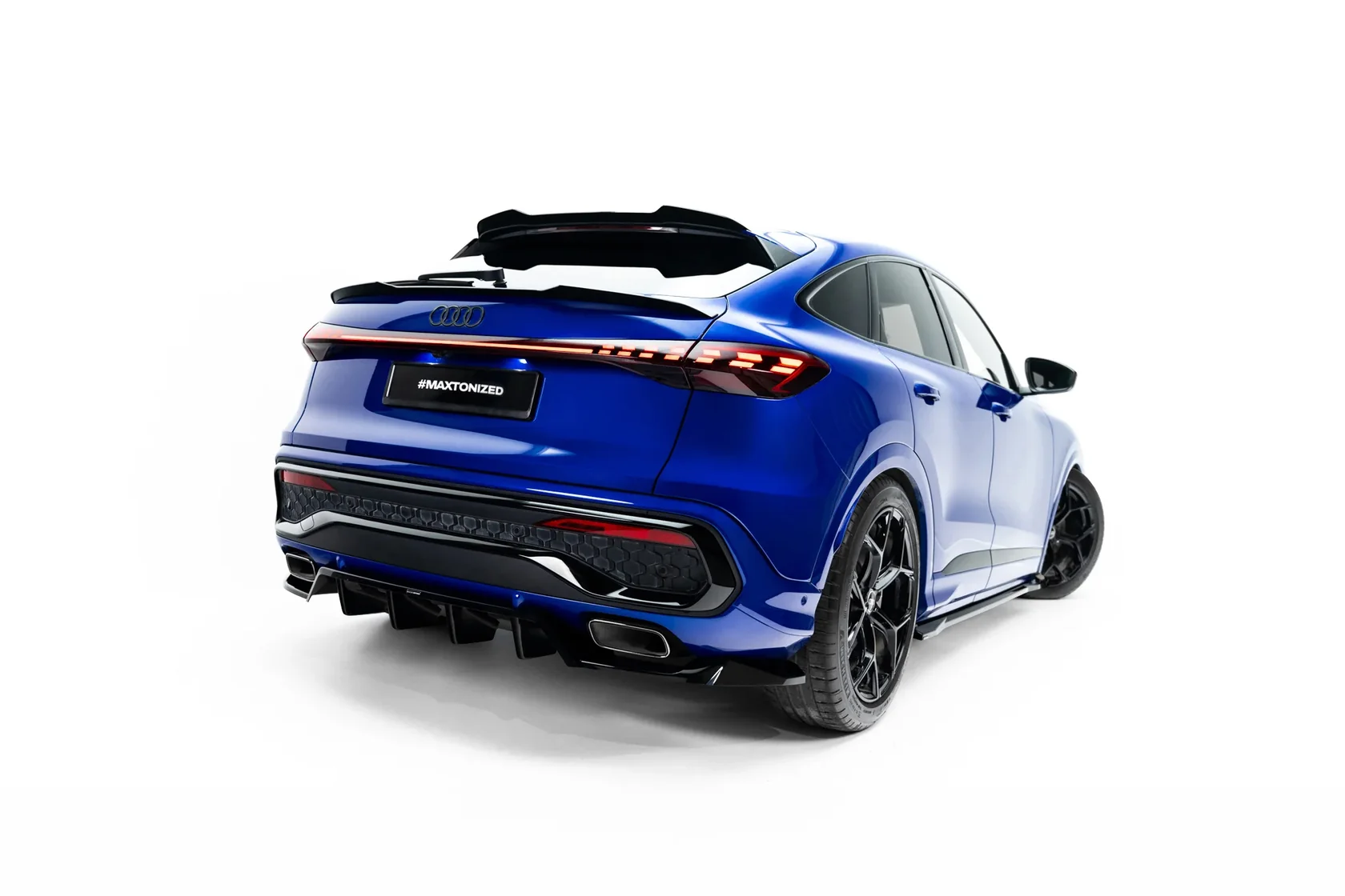 Diffuser Audi Q5 S-Line Sportback / SUV Mk3 2024 - Maxton Glans Zwart