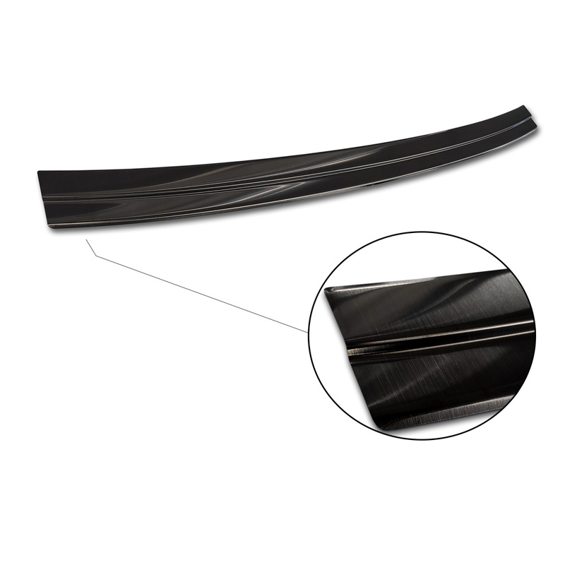 Black Stainless Steel Rear bumper protector  Audi Q7 (4M) 2015-2019 & FL 2019- incl. S-Line