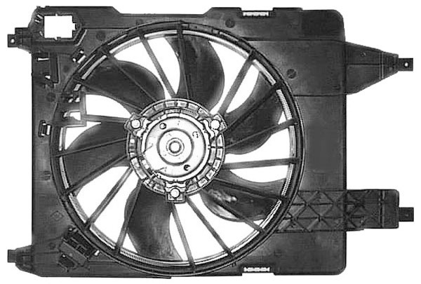 Radiator FAN MEGANE II 02-08 380mm 1.4/1.6/2.0/1.5dCI/1.9dCI