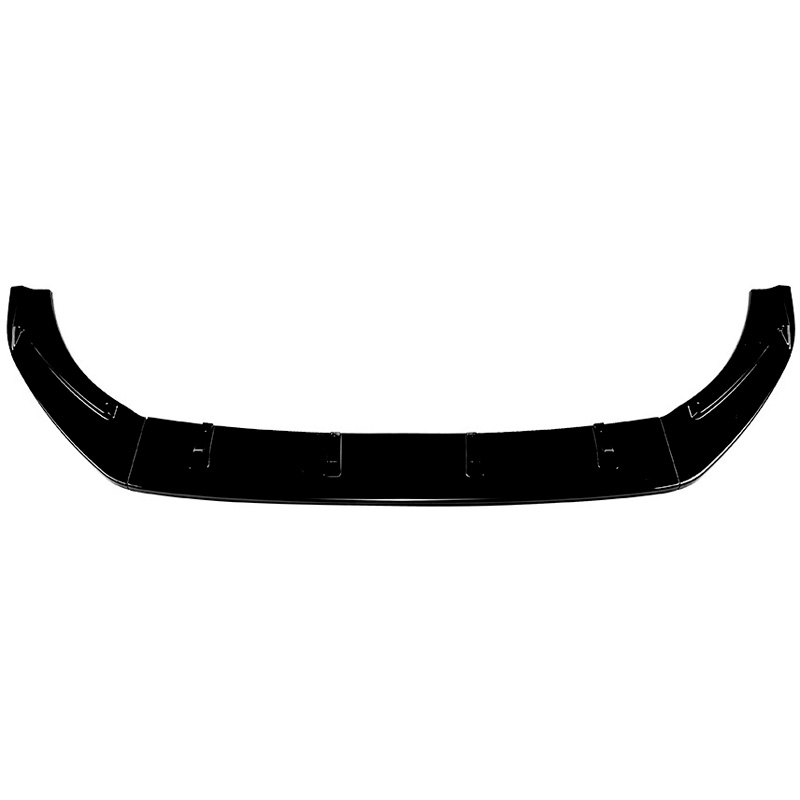 Front spoiler lip  Volkswagen Golf VII (7.5) 2017-2019 excl. GTi/GTD/R/R-Line (Glossy Black ABS)