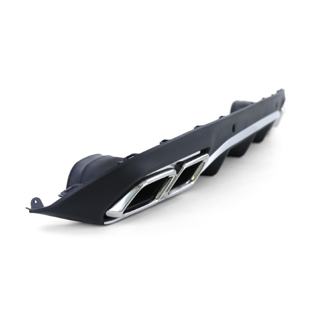 Diffusor Mercedes C205 A205 Coupe / Cabrio 15-19 C63 Design Chroom