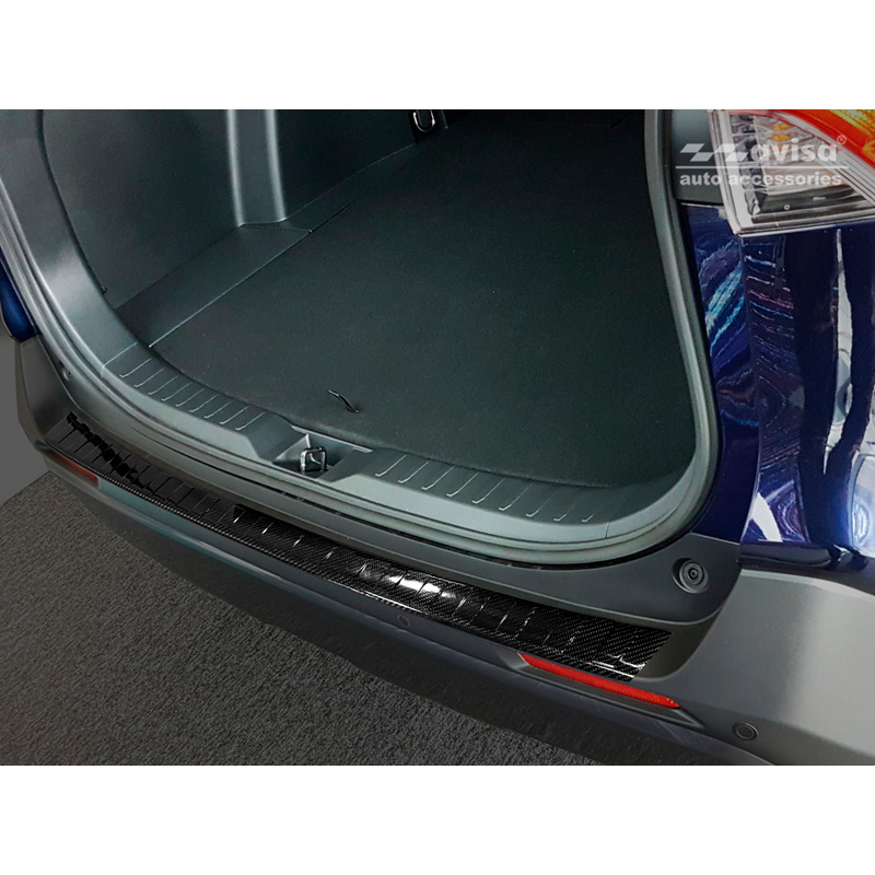 Real 3D Carbon Rear bumper protector  Toyota RAV4 (5th Gen.) 2018- & Suzuki Across 2020- 'Ribs'
