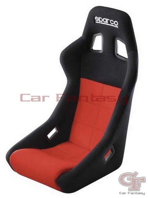 Kuipstoel Sparco "Speed II" Stof zwart/rood