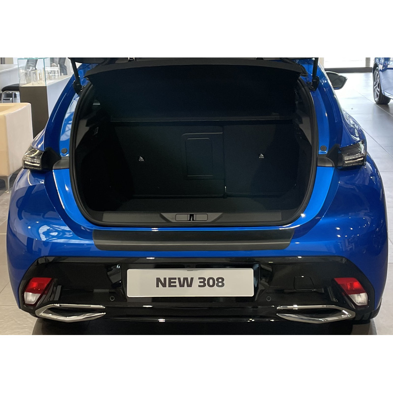 ABS Rear bumper protector  Peugeot 308 HB 5 doors 2021- Black