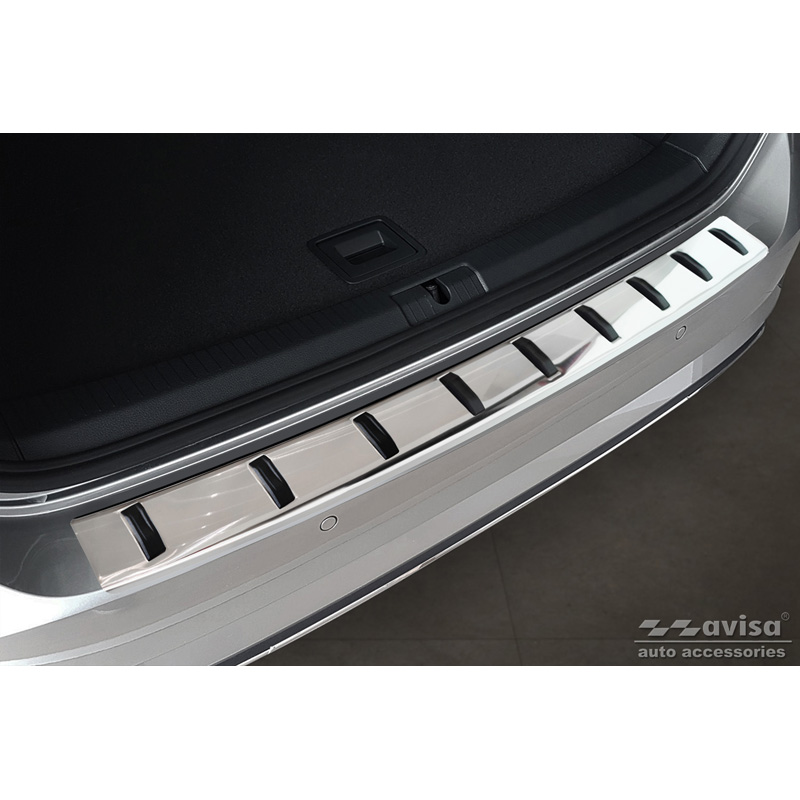 Stainless Steel Rear bumper protector  Volkswagen Golf VII Variant Facelift 2017-2019 (incl. R-Line & Alltrack) 'STRONG EDITION'