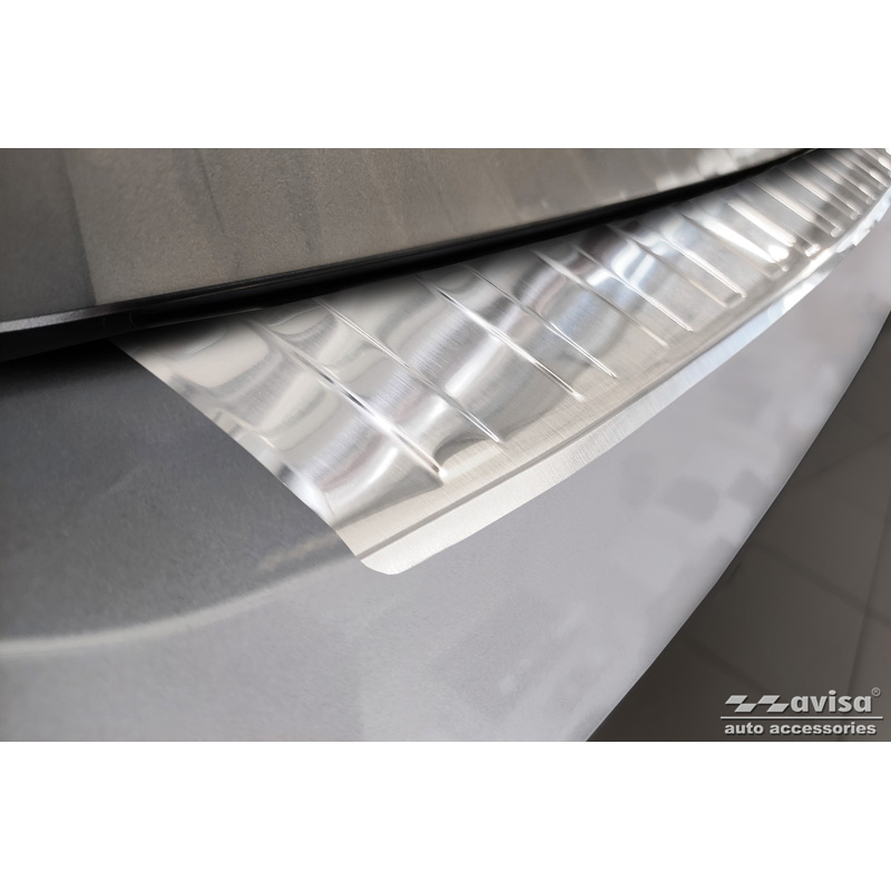 Stainless Steel Rear bumper protector  Volkswagen Passat Sedan 2014-2019 & FL 2019-2023 'Ribs'