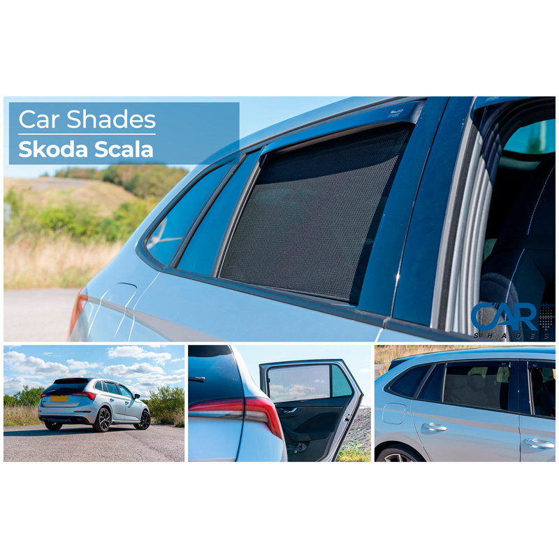 Set Car Shades (rear side doors)  Skoda Scala HB 5-doors 2019- (2-pieces)