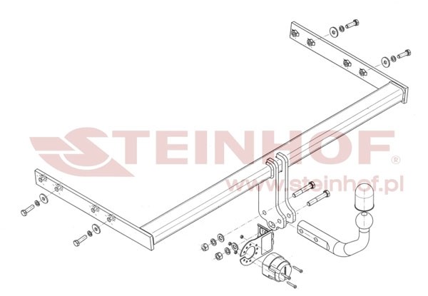 Trekhaak Audi A3 Sportback 3/5D 07/2008-01/2013