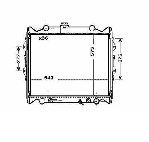 Radiator LANDCRUISER J9 96-02 575x643 3.0 TD