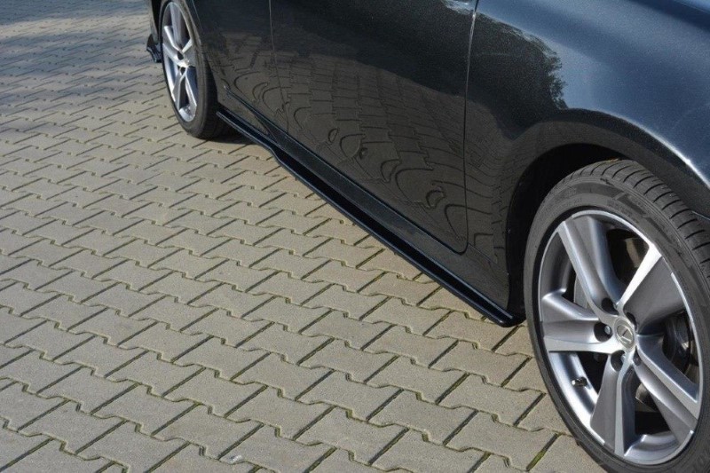 Zijskirts Diffusers Lexus GS Mk4 Facelift Glanzend Zwart