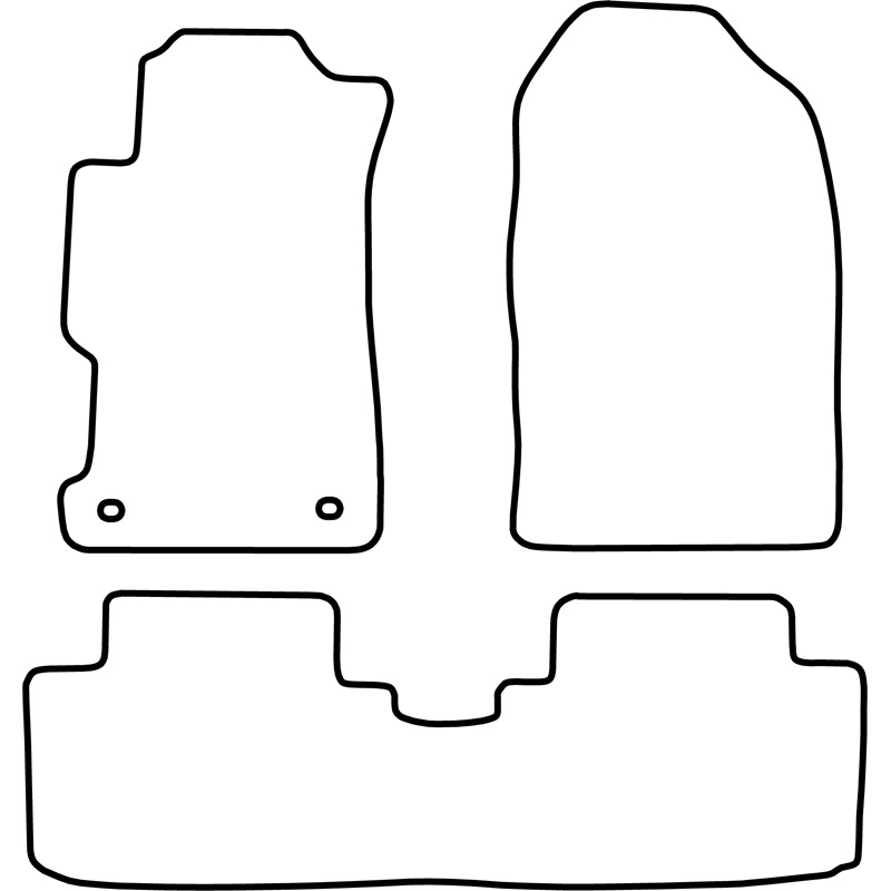 Automatten  Honda Civic coupe 2001-2005