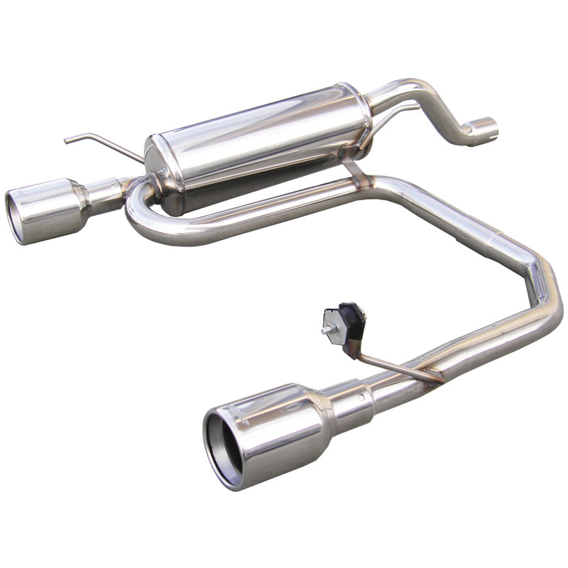 100% Inox Double Sport Exhaust  Fiat Grande Punto 1.4 Turbo Abarth 2006- Left/Right 102mm