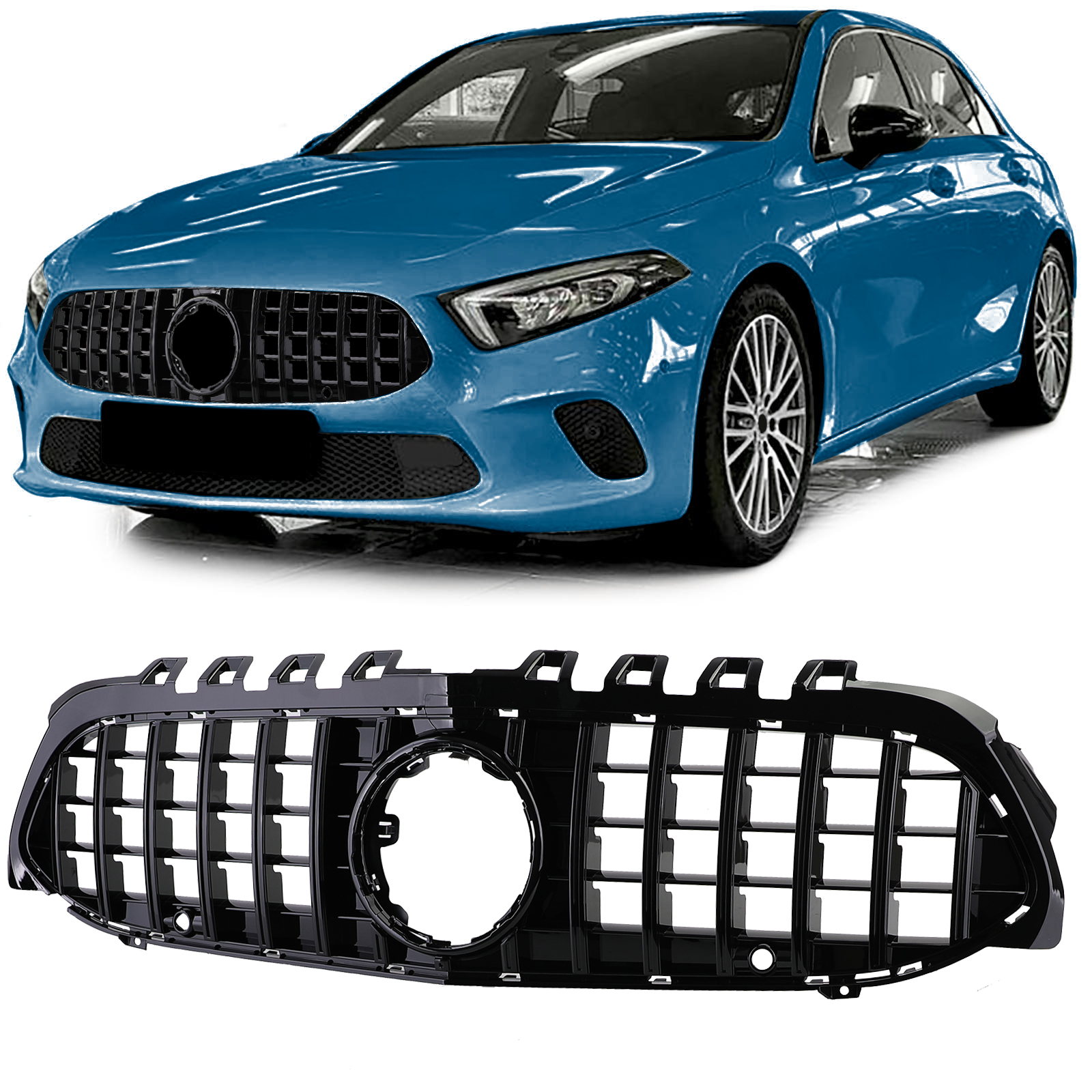 Grill Mercedes A klasse W177 / V177 GT-Look Zwart