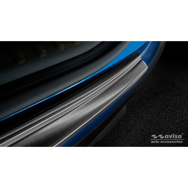 Black Stainless Steel Rear bumper protector  Kia XCeed 2019-