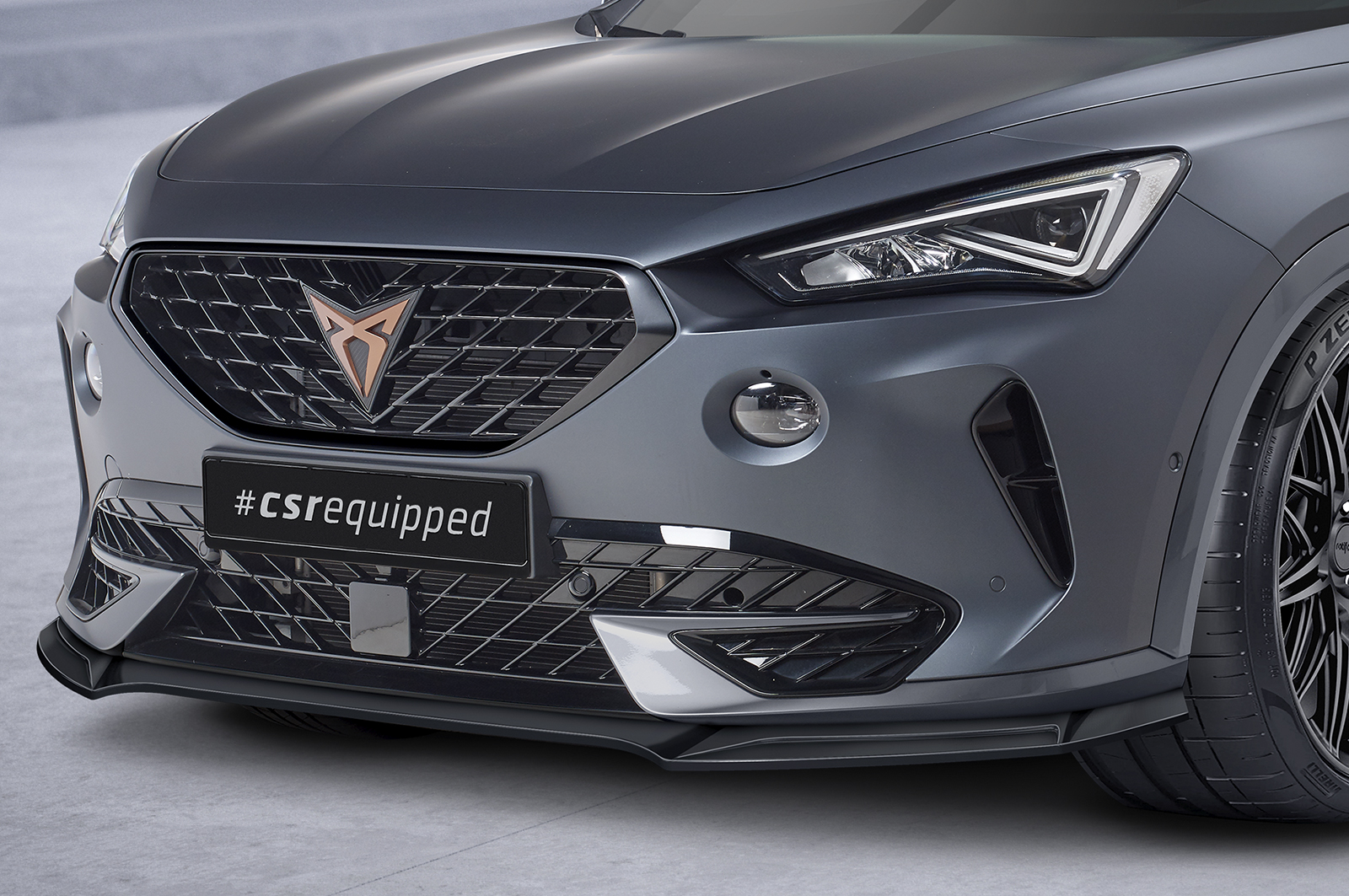 Voorspoiler Cupra formentor CSR Glans Zwart