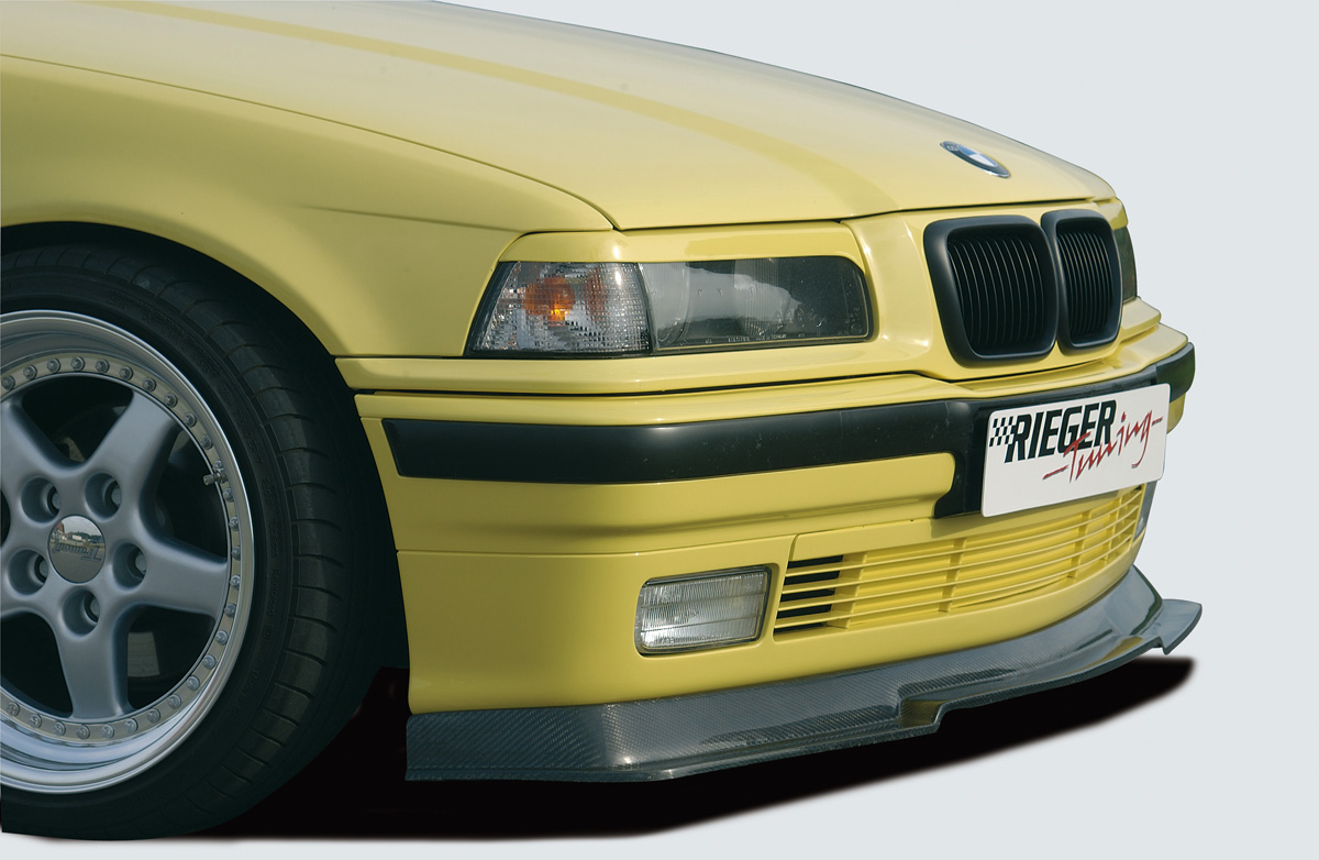 Spoilerzwaard Carbon voor Frontbumper BMW E39 tot mod 02. Rieger