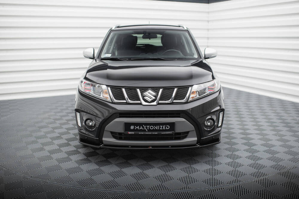 Voorspoiler V.2 Suzuki Vitara S Mk2 Maxton Glans Zwart